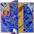 Commission, St.John of God Hospital, Dublin - Glass on Wood Mosaic - 1.5m X 1.5m approx., 2011