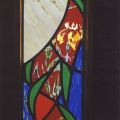 Door panel, 6in x 5ft 6in approx, Glass painted, Etched, Leaded, Private Commission 2013 - detail